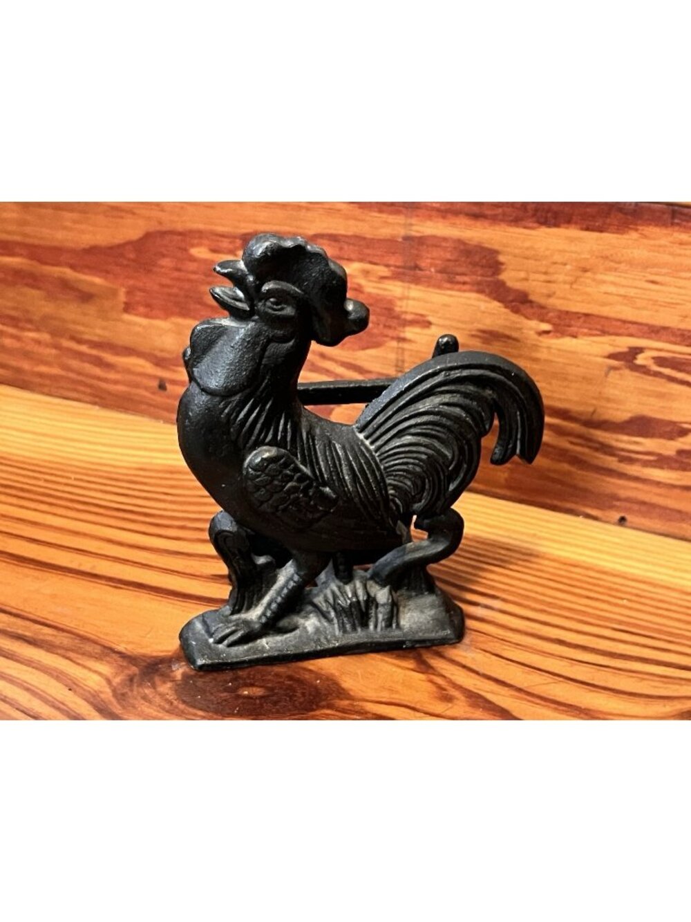 Vintage Price Imports Japan Cast Iron Rooster Napkin Letter Holder Farmhouse